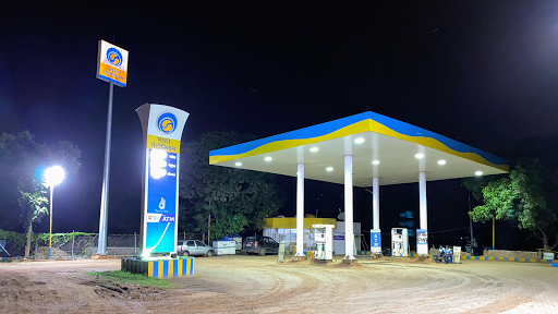Bharat Petroleum Fuel Station. BASAVESWARA HIGHWAY STATION.